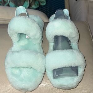 NEW! UGG Oh Yeah Slide Slipper Women's Teal Size 8 (1107953)